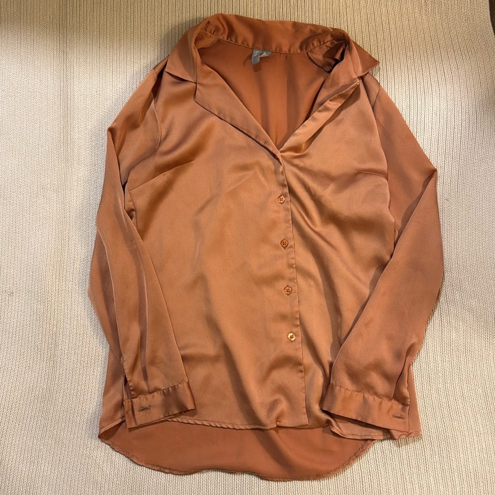Burnt Orange Button Down From ASOS